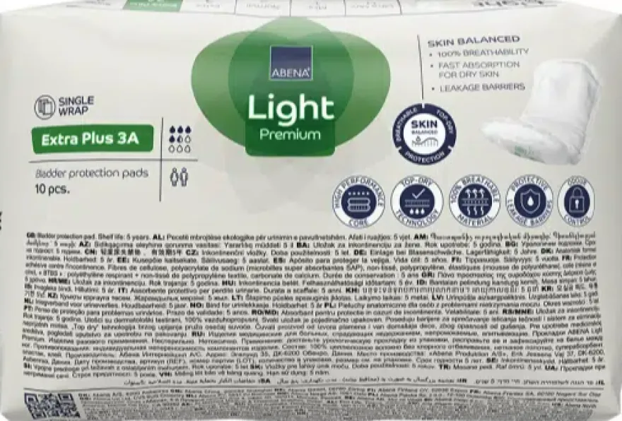 Abena Light Premium Extra Plus 3a Inlegverband (10 stuks)