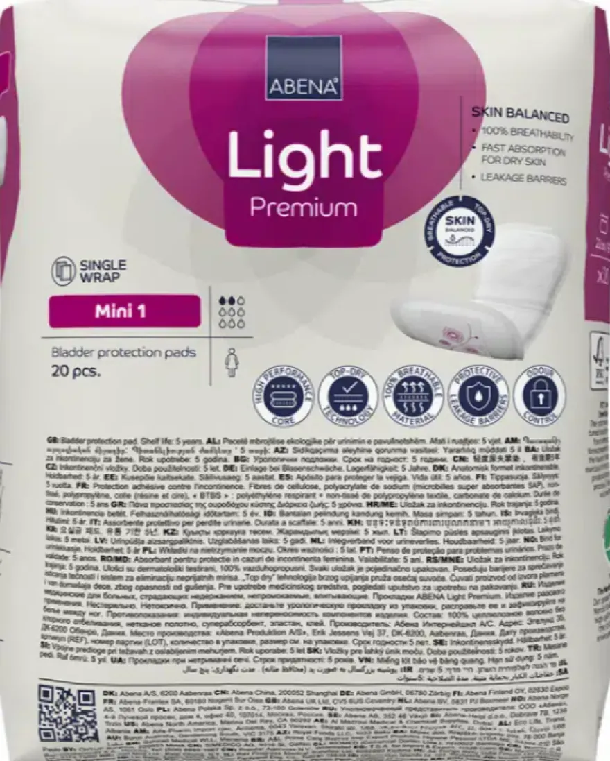 Abena Light Premium Mini 1 Inlegverband (20 stuks)