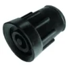Able 2 Kruk-en stokdoppen 21mm zwart (2 stuks)