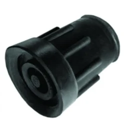Able 2 Kruk-en stokdoppen 21mm zwart (2 stuks)