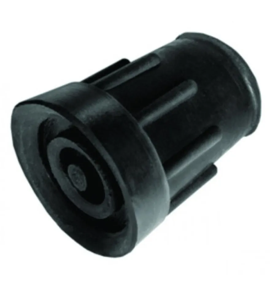 Able 2 Kruk-en stokdoppen 21mm zwart (2 stuks)