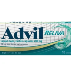 Advil Reliva liquid caps 200mg (10 capsules)