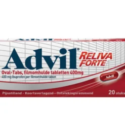 Advil Reliva 400mg ovaal blister (20 dragees)