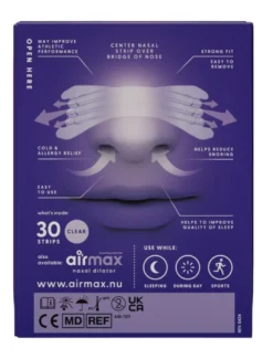 Airmax Nasal Strip Clear (30 stuks)