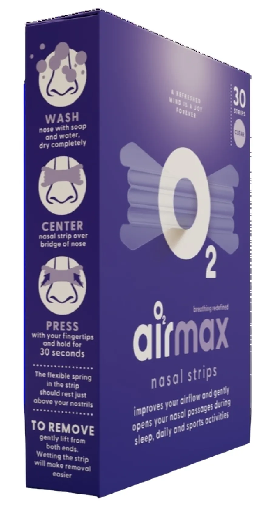 Airmax Nasal Strip Clear (30 stuks)