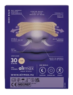 Airmax Nasal Strip Tan (30 stuks)