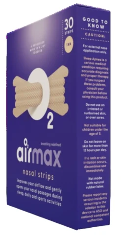 Airmax Nasal Strip Tan (30 stuks)