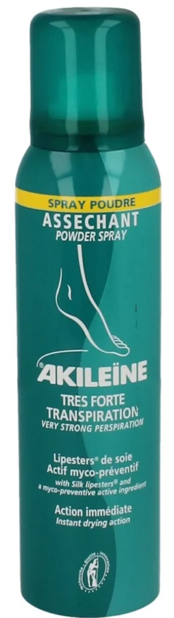 Akileine Poeder Spray Voeten Zeer Sterke Transpiratie (150 ml)