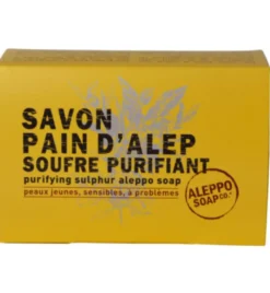 Aleppo Soap Co Aleppo Zeep Met Zwavelbloem In Doosje (150 gr)