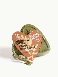 Aleppo Soap Co Savon D’Alep Hart Fleur de Argan met Touw (150 gr)