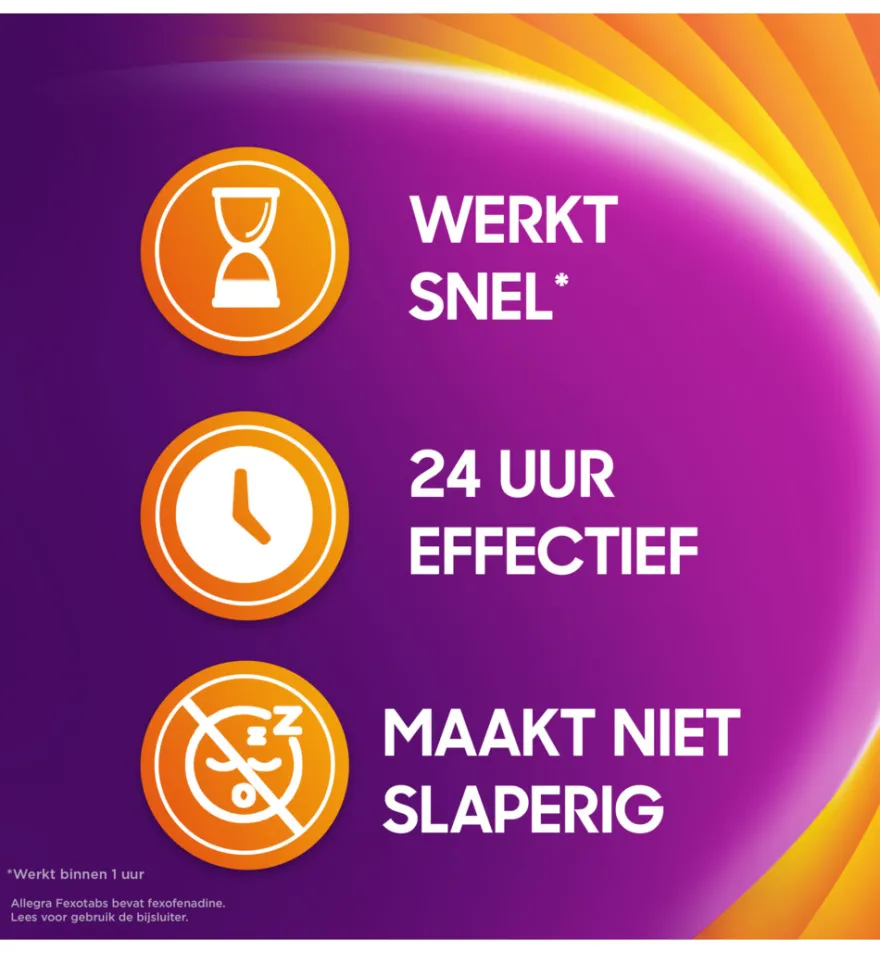Allegra Fexotabs hooikoorts (20 tabletten)