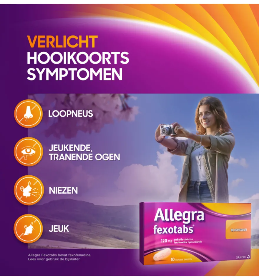 Allegra Fexotabs hooikoorts (20 tabletten)