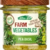 Allos Farm vegetables doperwten & basilicum bio (135 gr)
