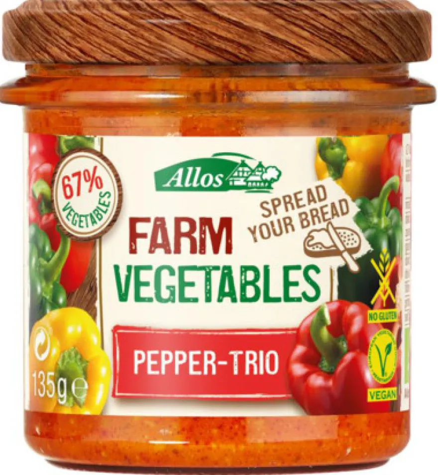 Allos Farm vegetables pepper trio bio (135 gr)