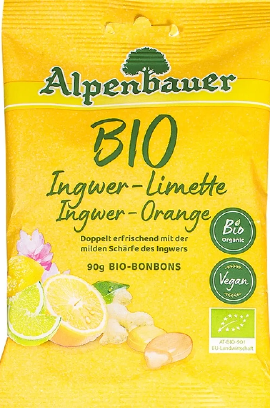 Alpenbauer Bonbons Gember-Sinaasappel (90 gr)