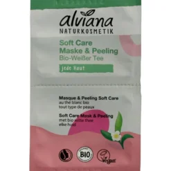 Alviana Soft care mask & peeling met b iologisch witte thee (2 stuks)