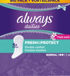 Always Inlegkruisje fresh normaal (58 stuks)