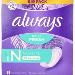 Always Inlegkruisjes Daily Fresh Norm Aal (58 stuks)