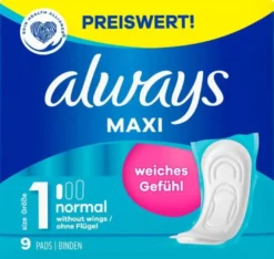 Always Maxi Normal Maandverband (9 Stuks)