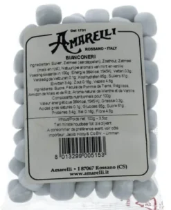 Amarelli Laurierdrop pepermunt wit zakje (100 gr)