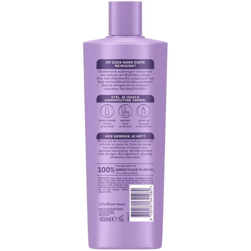 Andrelon Men Shampoo Langer Fris (400 ml)