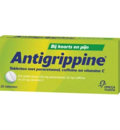 Antigrippine 250mg Paracetamol (20 tabletten)