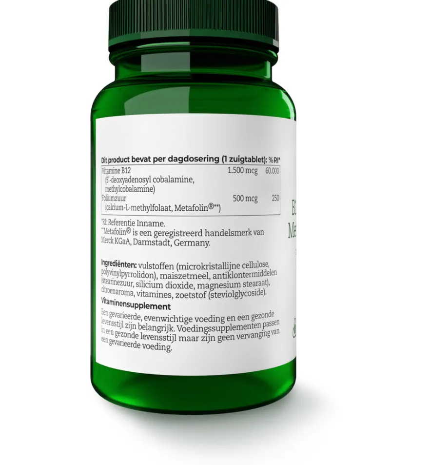 AOV 253 B12 Adenosyl & methylcobalamine (60 zuigtabletten)