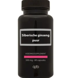 Apb Holland Siberische Ginseng/Eleutherococcus 500Mg (60 vega capsules)