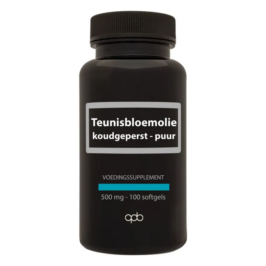 Apb Holland Teunisbloemolie Koudgeperst Puur 500Mg (100 softgels)