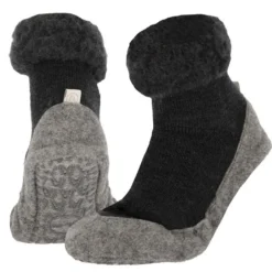 Apollo Huisslof Wol Anti-Slip Antraciet 41/42 (1 paar)