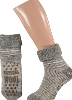 Apollo Slofsok Beige Motief 43-46 (1 paar)