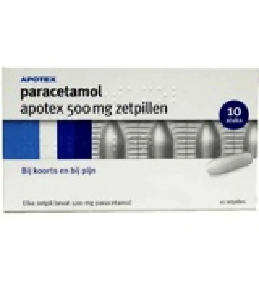 Apotex Paracetamol 500 Mg (10 Zetpillen)