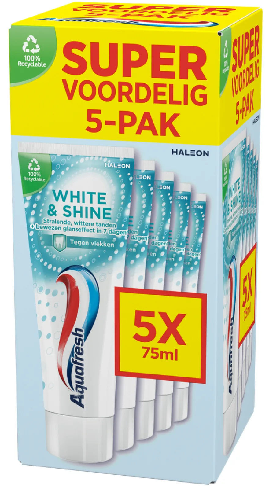 Aquafresh White & Shine Tandpasta 5-pack (5 stuks)
