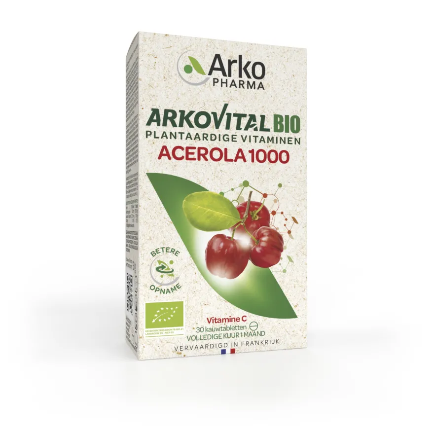 Arkopharma Acerola 1000 Bio (30 kauwtabletten)