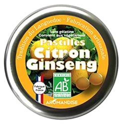 Aromandise Pastilles Citroen Ginseng Bio (45 gr)