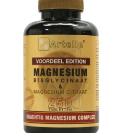 Artelle Magnesium bisglycinaat & citraat (250 tabletten)