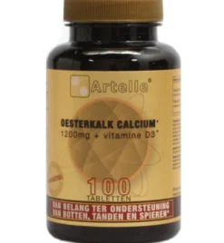 Artelle Oesterkalk 1200mg, Calcium + Vit D3 (100 tabletten)