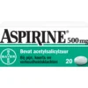 Aspirine 500mg (20 tabletten)