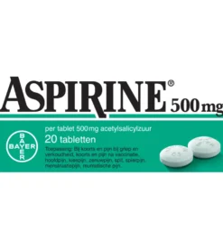 Aspirine 500mg (20 tabletten)