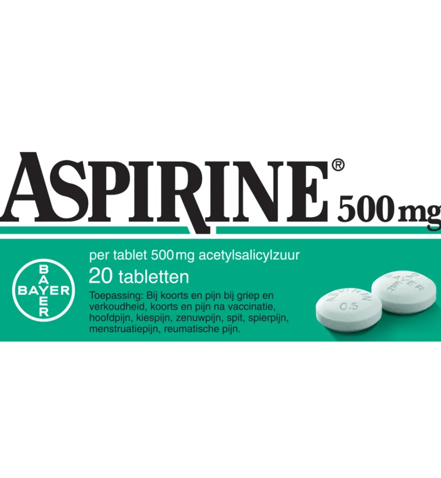 Aspirine 500mg (20 tabletten)