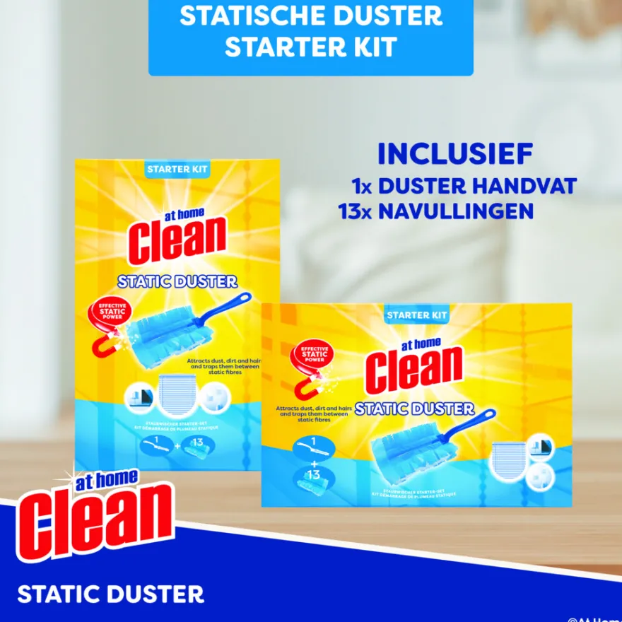 At Home Clean Duster Starter Set 13 Navullingen (1 set)