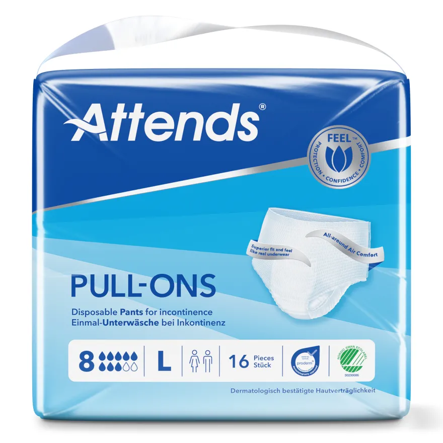 Attends Pull-Ons 8 Maat L (16 Stuks)