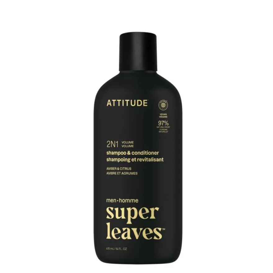 Attitude Men 2in1 Shampoo & Conditioner Amber & Citrus (415 ml)