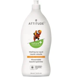 Attitude Nature+ Afwasmiddel Citrus Zest (700 ml)