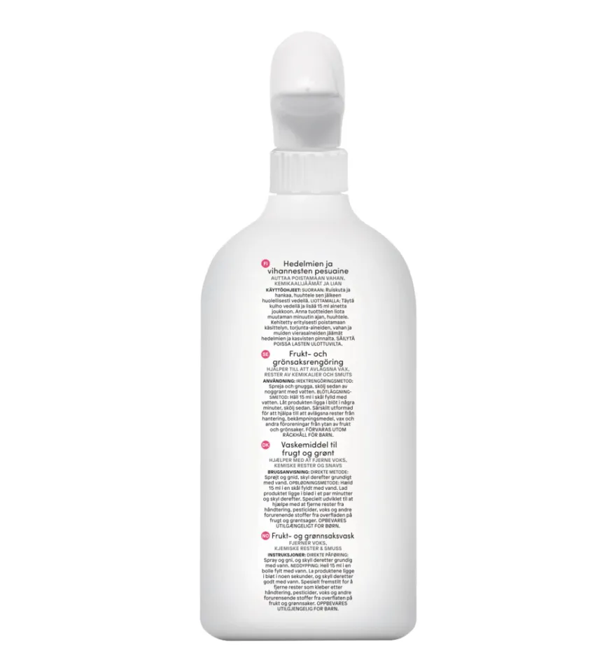 Attitude Nature+ Fruit en Groente Reiniger (800 ml)