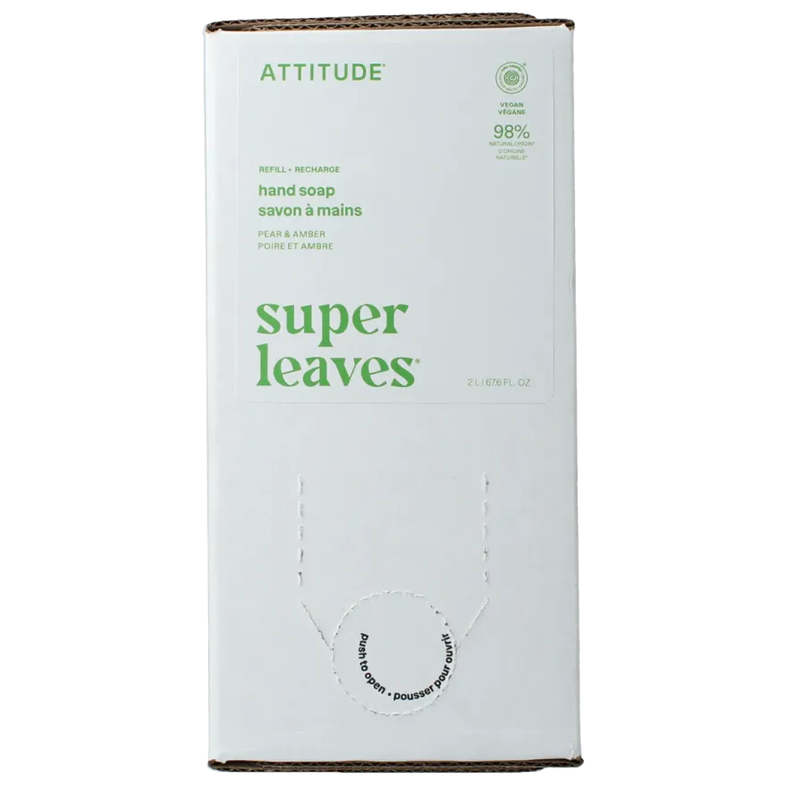 Attitude Super Leaves Handzeep Pear & Amber (2000 ml)