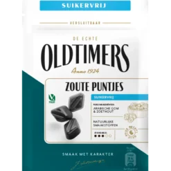 Autodrop Oldtimers Zoute Puntjes Suikervrij (100 gr)