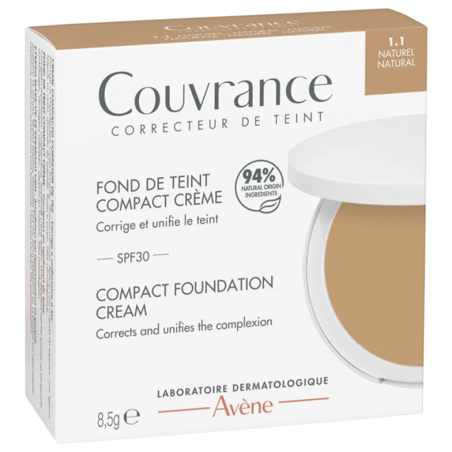 Avène Couvrance Fond De Teint Compact Crème Naturel 1.1 (8.5 gr)