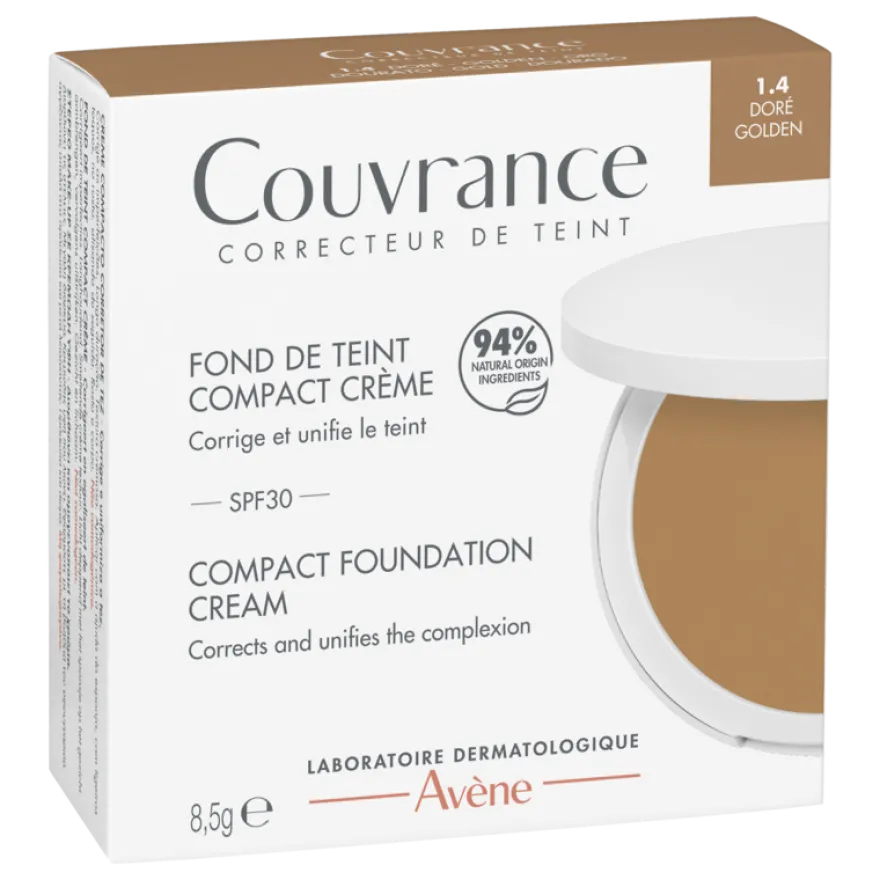 Avène Couvrance Fond De Teint Compact Crème Doré 1.4 (8,5 gr)