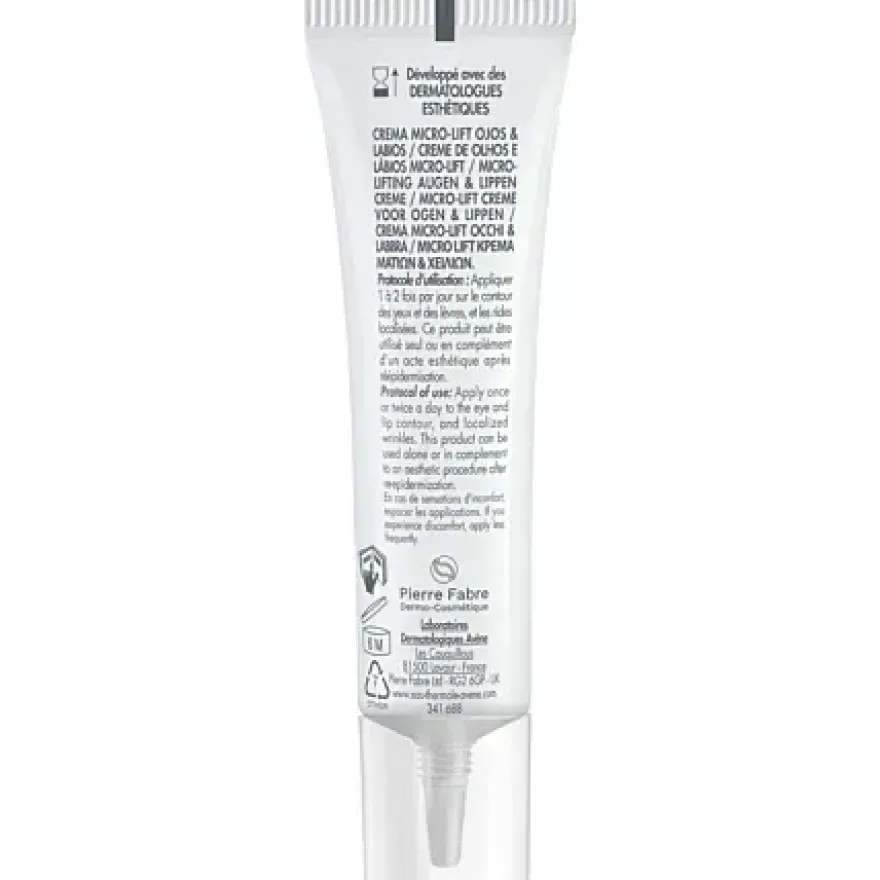 Avène Hyaluron Activ Procedure Retinal 0.05% Micro-lift Crème voor Ogen & Lippen (15 ml)